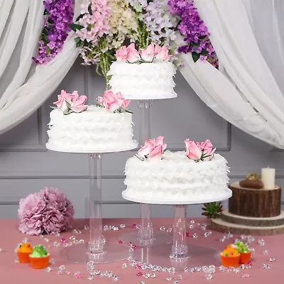 CAKE STAND 3 Tiers Clear Cupcakes Wedding Birthday Party Catering WHOLESALE • $40.35