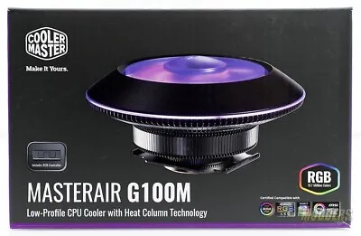 Cooler Master MasterAir G100M RGB Low-Profile CPU Air Cooler Ultra-Low Profile • $30