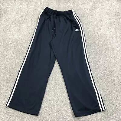 Adidas Sweatpants Men Large Black White Joggers Warm Up Track Suit Pants Adult • $18.91