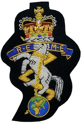 HS REME Royal Electrical & Mechanical Engineers Regimental Blazer Badge Bullion • £17.99