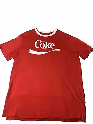 Coca-cola Vintage T-Shirt Mens XL Red With White Logo Flaws • $29.99