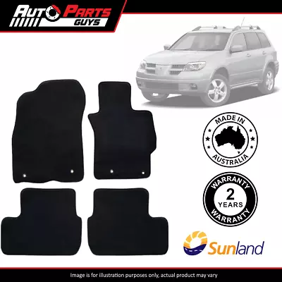 Black Floor Mats 4 Piece For Mitsubishi Outlander ZF 2004 2005 2006* • $119.99