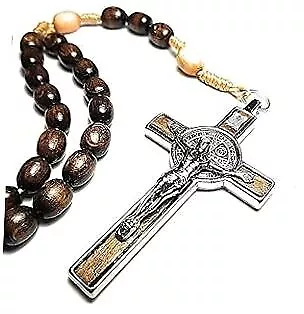  Italian Rosary Blessed By Pope Francis Vatican Rome Holy Father Medal Cross  • $24.53