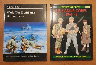 2 OSPREY MILITARY Books - WWII Airborne Warfare & U.S. MARINE CORPS 1941-1945 • $25