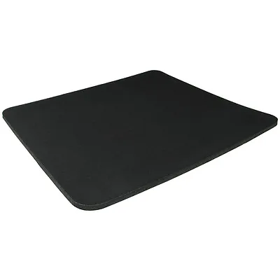 Black Fabric Mouse Mat Pad High Quality 5mm Thick Non Slip Foam 25cm X 22cm • £2.49