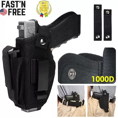 Gun Holster Tactical Concealed Carry Left/right Hand Pistol IWB OWB W/ Mag Pouch • $8.49