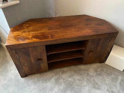 £175 • Buy Dakota Dark Mango Lounge Furniture Set - TV Corner Unit, Bookshelf, Table Nest