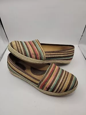 BOC Born Concept Multi-Color Stripe Woolen Clogs Women's Size 8 M • $29.94