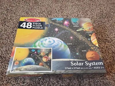 Melissa & Doug NEW & SEALED! Solar System Floor Jumbo Piece Puzzle (48 Pc) 3'x2' • $16