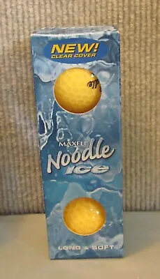 New Maxfli Noodle Ice Golf Balls Pack Of Three - Yellow • $12