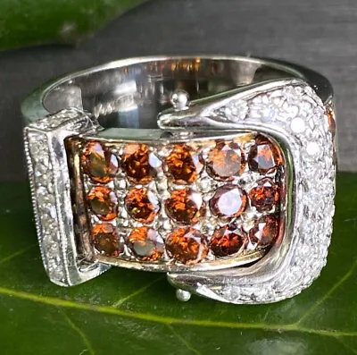 Vintage Diamond Ring Band Estate Fine Jewelry Pre-Owned 14K White Gold Size 9.25 • $2100