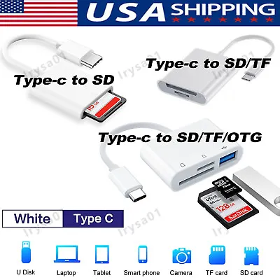 For Apple IPhone 15 Pro Max Plus USB Stick SD TF Card Reader Type C OTG Adapter • $4.58