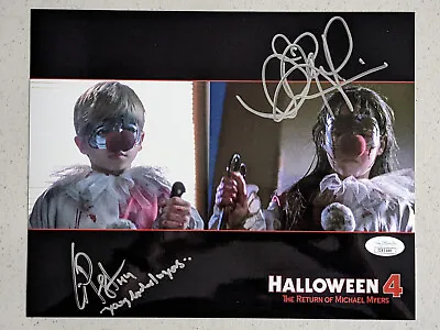 $99 • Buy DANIELLE HARRIS ERIK PRESTON 2x Signed Halloween 4 8x10 PHOTO BAS JSA COA