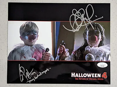 DANIELLE HARRIS ERIK PRESTON 2x Signed Halloween 4 8x10 PHOTO BAS JSA COA • $99