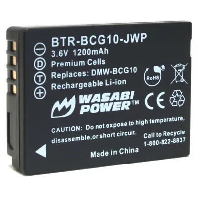 Wasabi Power Battery For Panasonic DMW-BCG10 • $13.99