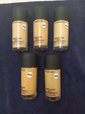 5x Different MAC Studio Fix Fluid SPF 15 Foundation 1 Oz Nc17 10 13 Nw10 C4 • $40