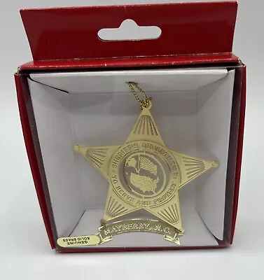 Nations Treasures Mayberry NC Badge Ornament • $18.99