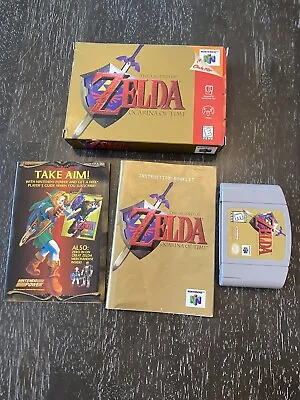 Legend Of Zelda Ocarina Of Time Nintendo 64 N64 CIB Complete Authentic Exc Cond • $163.99