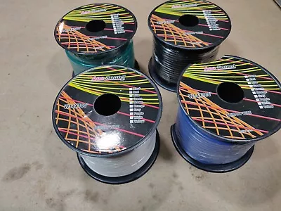 Lot Of 4 Apo Sound 14 Gauge X100 Ft Primary Wire High End Car Audio Wire • $59