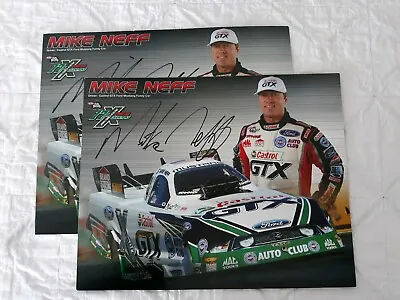 2 Mike Neff NHRA Racing Driver Signed 10  X 8  Photocard Ford Castrol GTX • $9.95