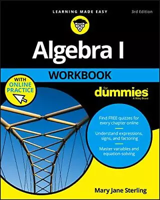 Algebra I Workbook For Dummies • $4.99