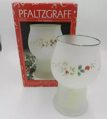 MIB Pfaltzgraff Winterberry Frosted Floating Candle Holder 7-3/4  • $9.95