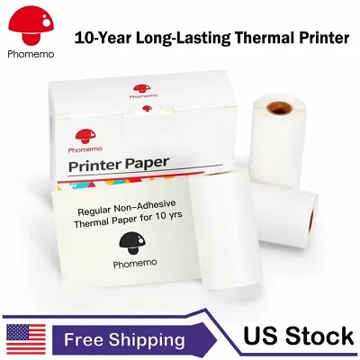 Non-Adhesive Thermal Papers 10-Year Long-Lasting 53mm Labels For Phomemo M02 M03 • $8.99