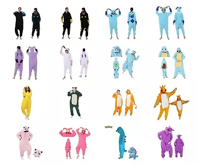 Adult Kids Unisex Pokemon Onesie Kigurumi Pyjamas Costume Snorlax Gengar Pikachu • $37.99