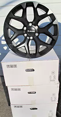 20  NEW RAM 6 LUG 1500 SATIN / MATTE BLACK WHEELS RIMS 5668 SET Of 4 • $1099.99