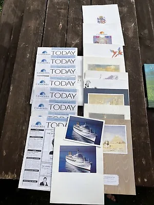 Huge Lot S. S. Canberra Cruise Liner Memorabilia From June/ July 1996 • £28