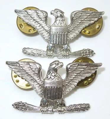 Vietnam GEMSCO STERLING US Army & USAF Matching Pair Colonel PINS Full Size • $39.99