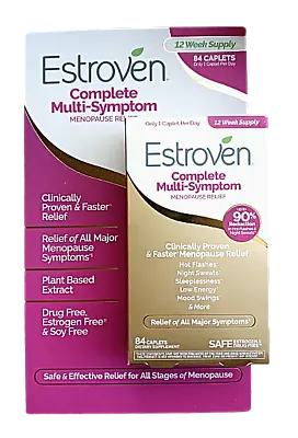 Estroven Complete Multi-Symptom Menopause Relief 84 Caplets EXP 02/2025 • $28.05