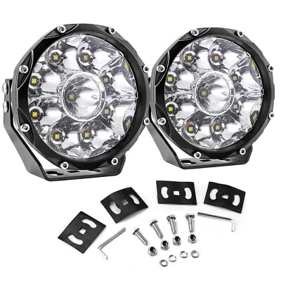 5'' 45W Round LED Offroad Light Front Grille/ Brush / Bull Bar Driving Lights • $153.81