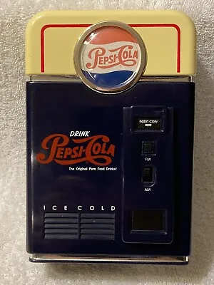 Pepsi Cola Mini Vending Machine AM/FM Transistor 7” Radio 1998 Retro Vintage • $19.99