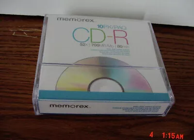 Sealed - Memorex CD-R 10pk 52X/700MB/80min • $15