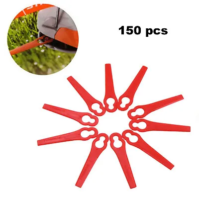 150Pcs Red Plastic Blade Garden Lawn Mower Trimmer Replacement Cutting Blade 😄 • $15.37