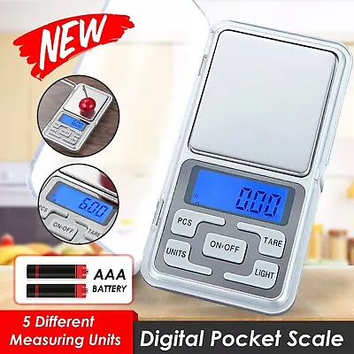 Mini Scales Pocket Scales Digital Scales 500/0.01g Balance Gram Gold Jewellery • $15.49