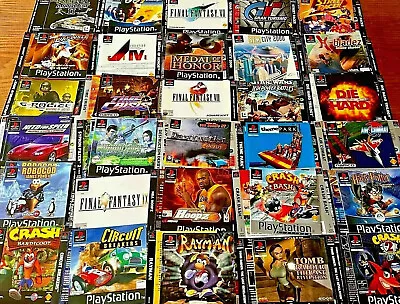£3.49 • Buy PS1 PLAYSTATION ONE Manuals Front & Rear Inserts Inlays - Retro Classic Original