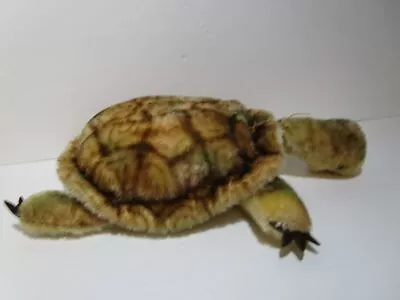 Vintage Collectible Stuffed Plush Turtle Steiff? No Tags Measures 14  Cute • $12