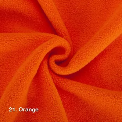 Orange Micro Fibre One Sided Fleece 270gsm • £45.99