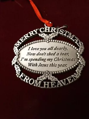 Merry Christmas From Heaven Medal / Pendant • $9