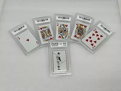 1978 Landsman Sports Deck Playing Card Mickey Mantle A K Q J 10 HEARTS PSCG Mint • $269.95