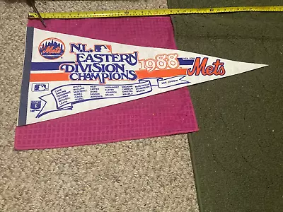 1988 New York Mets N.L. EASTERN DIVISION Champions Pennant OFFICIAL LICENSED • $13.69
