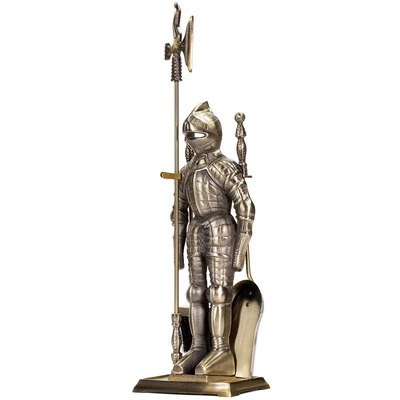 $85.95 • Buy Barton 5 PCS Medieval Knight Fireplace Tools Set  Poker Brush Shovel Accessories