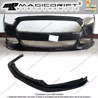 For 15-17 Ford Mustang V6 V8 MDA Style Front Bumper Lip Chin Spoiler Splitter • $89.99