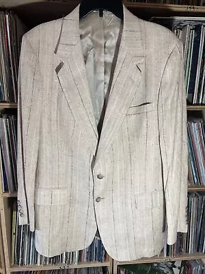 VTG Arnie Arnold Palmer 100% Silk Yarn Woven Suit Jacket Blazer Sport Coat 42R • $20