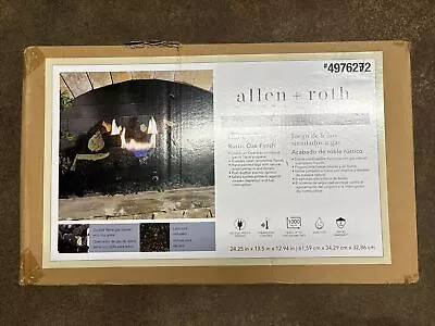 Allen + Roth 24.25-in 30000-BTU Dual-Burner Vent-free Gas Fireplace Logs • $230