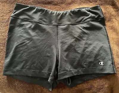 Women's Champion Compression Spandex Shorts Size Large Black • $9