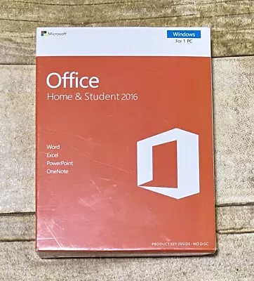 *New* MICROSOFT Office Home And Student 2016 Eurozone For Europe Only - 1PC • $69.95