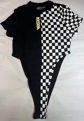 Krysha Apparel Half Checkered Body Suit Size Small • $7.99
